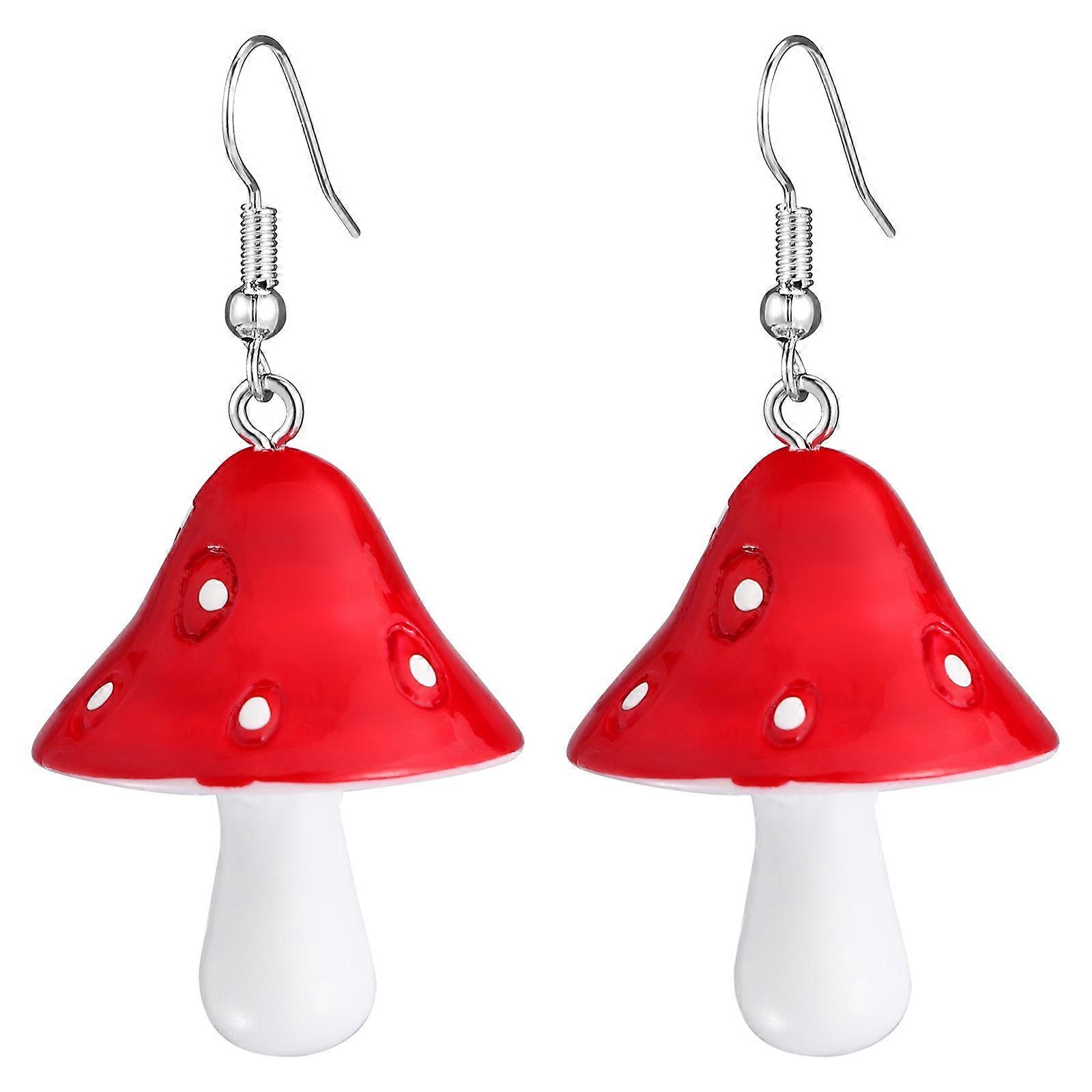 Elegant Mushroom Inspired Dangle Earrings for Parties