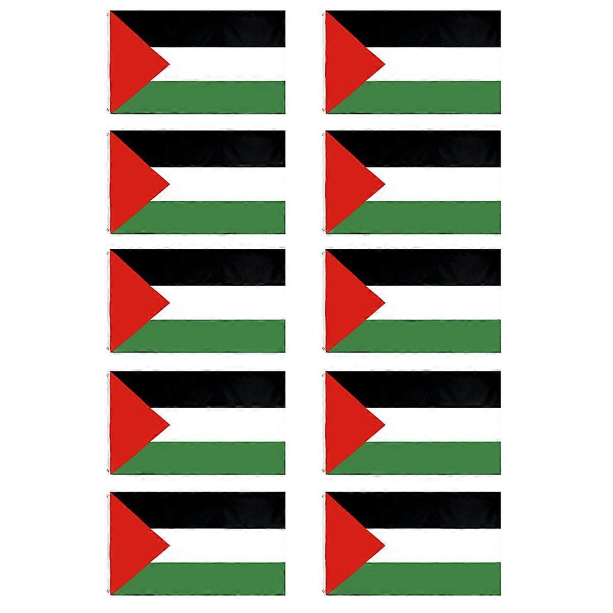 Palestine Flag Canvas Header and Double Stitched with Brass Grommets