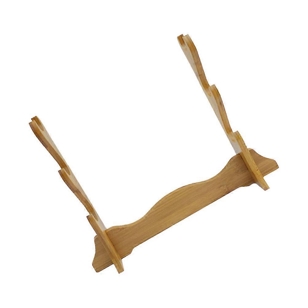 Elegant Bamboo Flute Display Stand   Decorative Storage Rack for Swords, Flutes, and Collectibles   Perfect for Home, Study, or Game Room Decor