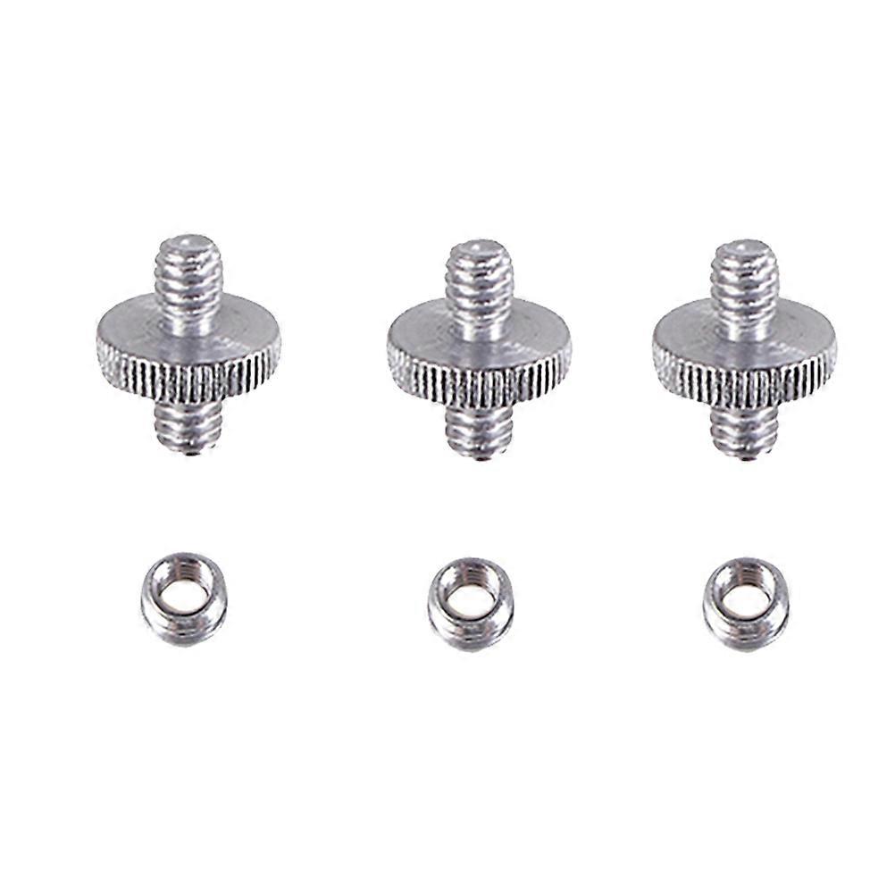 Camera Screw Adapter Set Rig Combination Accessory for Videographers Silver 9Pcs