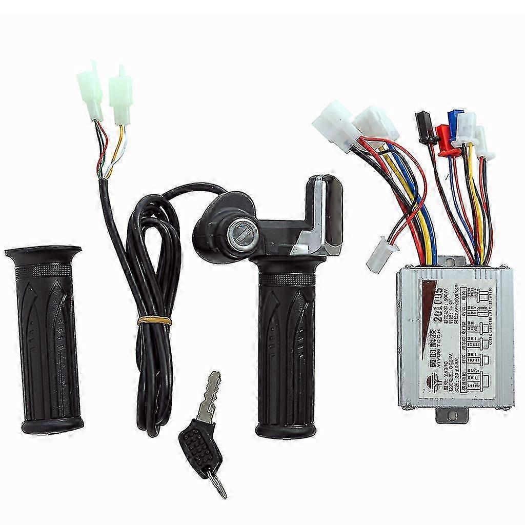 Brushed Motor Speed Controller with Throttle Twist Grip for E-Bike/Electric Scooter