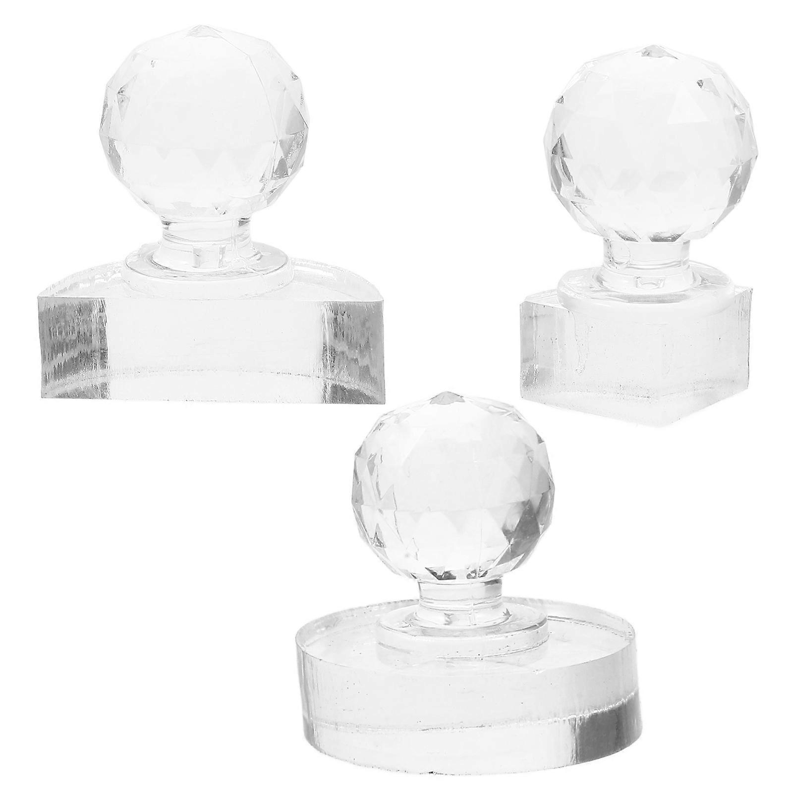 3pcs Makeup Pressing Tool Delicate Stamper for Eyeshadow, Blush, Highlighter – Versatile Cosmetic Applicator, Efficient Powder Compression, Portable