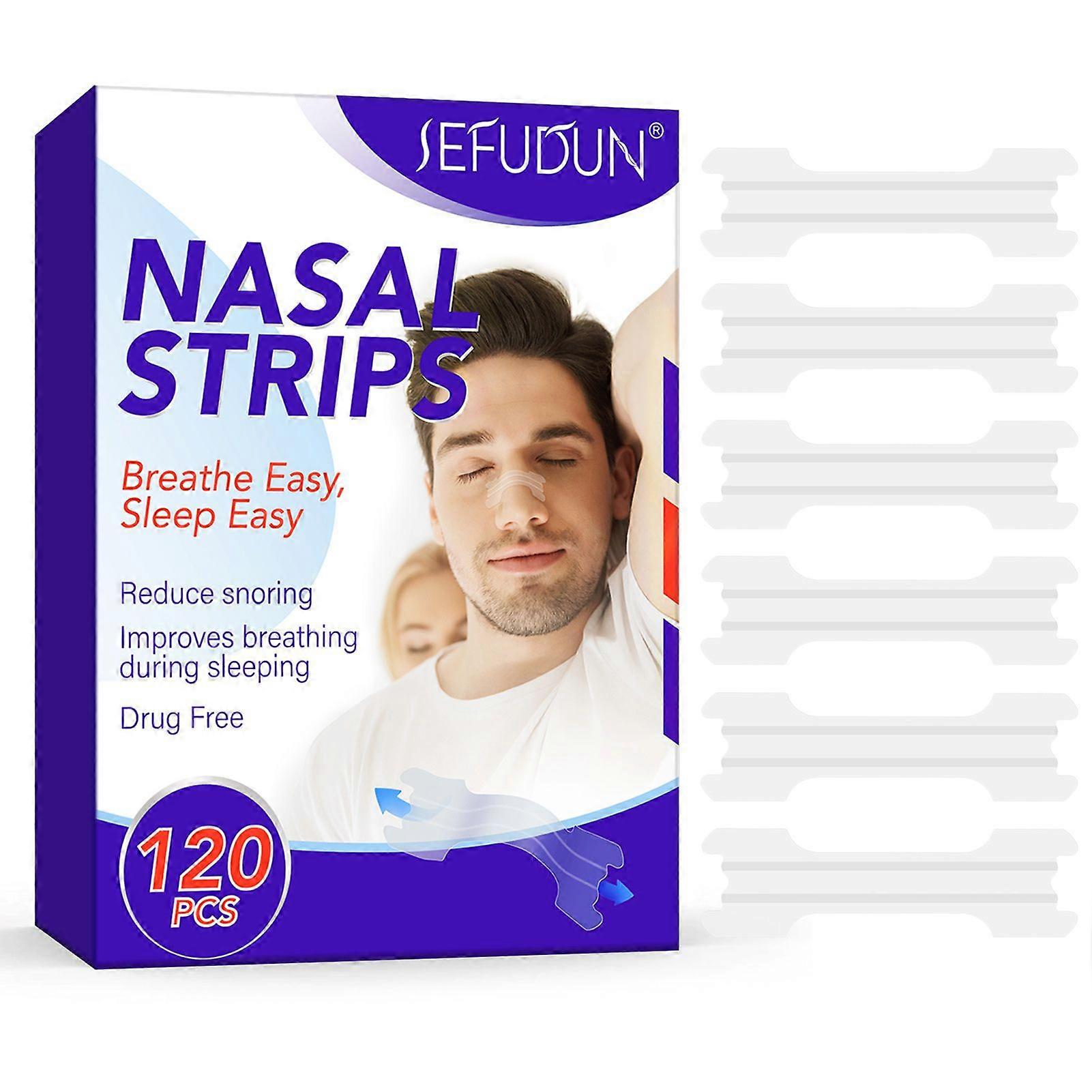 30/60/120Pcs Nasal Strips for Snoring Relief, Anti-Snoring Nose Strips for Breathing & Improved Sleep