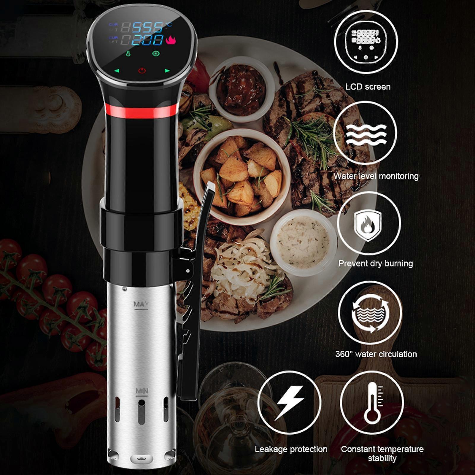 Sous Cooker Machine Immersion Circulator 1100 Watts LCD Digital Display Accurate Temperature and Time Control Waterproof Precision Sous Cooker