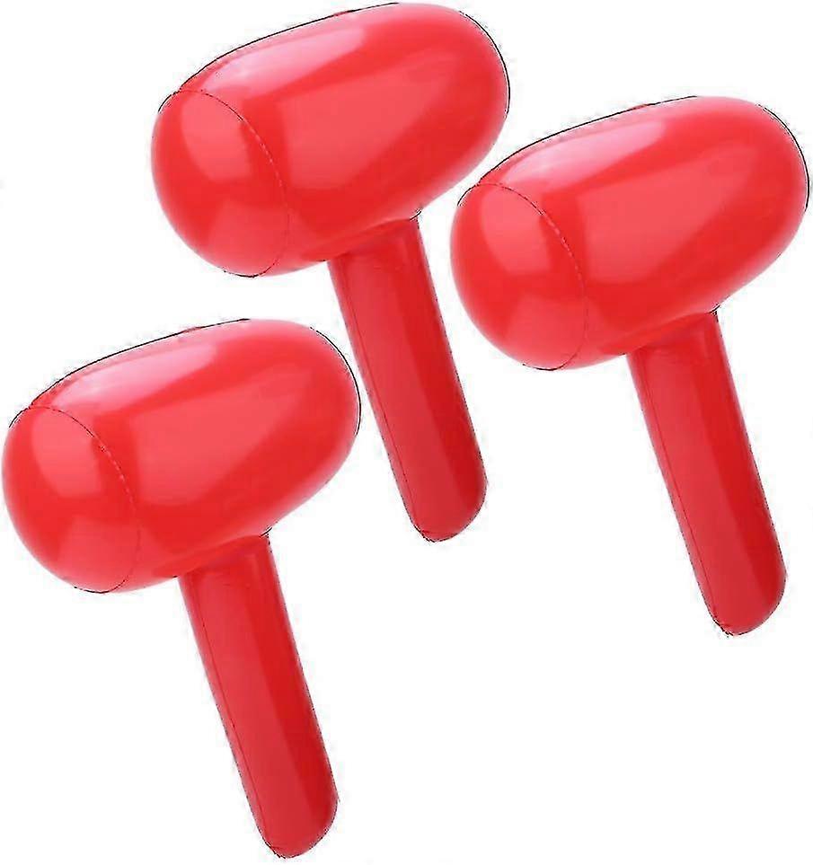 2025 Inflatable Hammer, Blow up Large Kids Party Birthday Decoration Beach Pool Cartoon Toys 3pcs