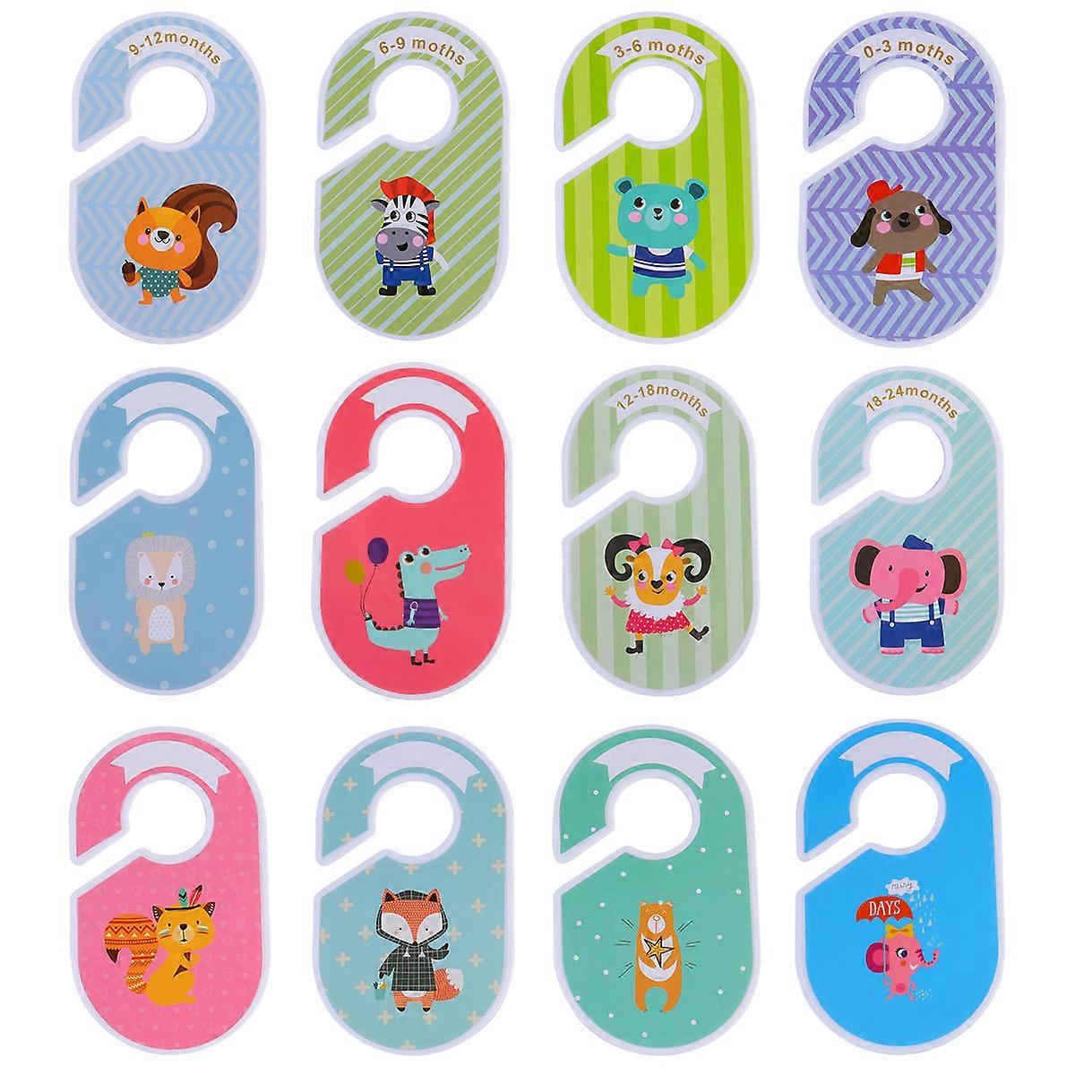 Clothing Dividers Retail Clothing Size Divider Assorted Color Rectangular with Circular Hole 18Pcs