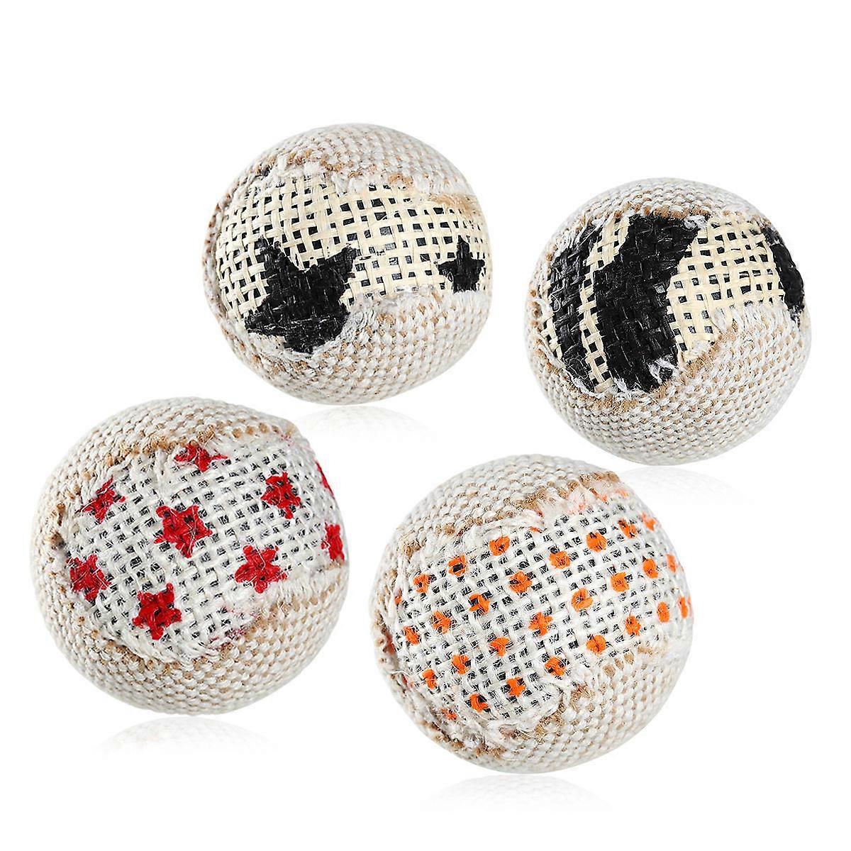 Cats Toys Ueetek 4Pcs 5CM Pet Cat Kitten Scratching Board Scratch Play Toy Indoor Playtime Canvas Scratching