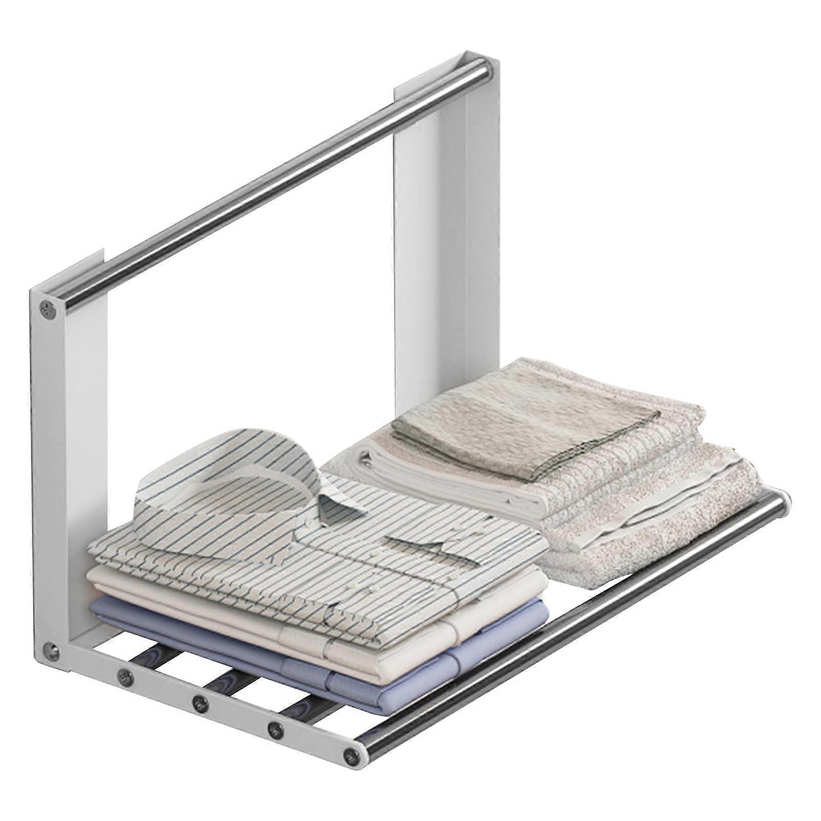 Magnetic laundry dryer organizer – retractable shelf, nonslip, spacesaving for bathroom, kitchen