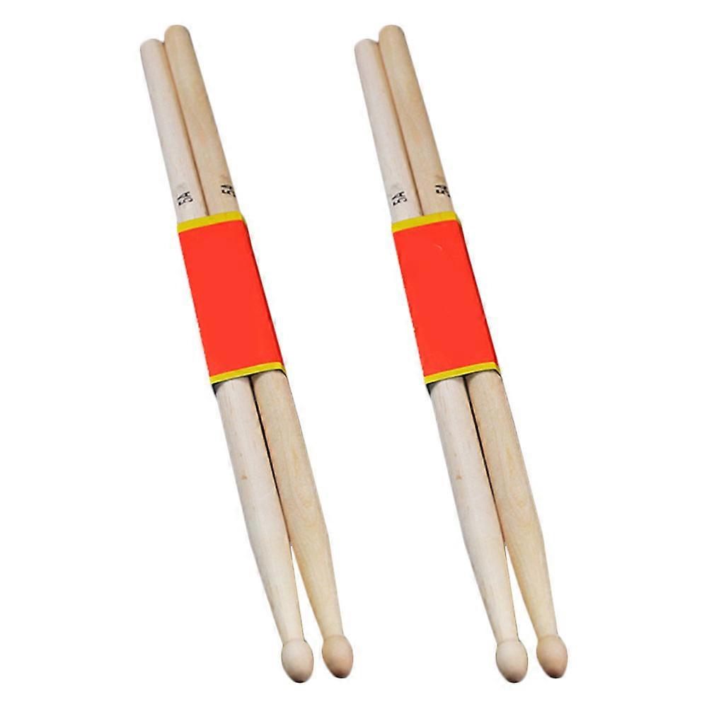 Khaki Maple Drum Sticks for Music Playing Synthetic Material Durable and Practical 2 Pairs