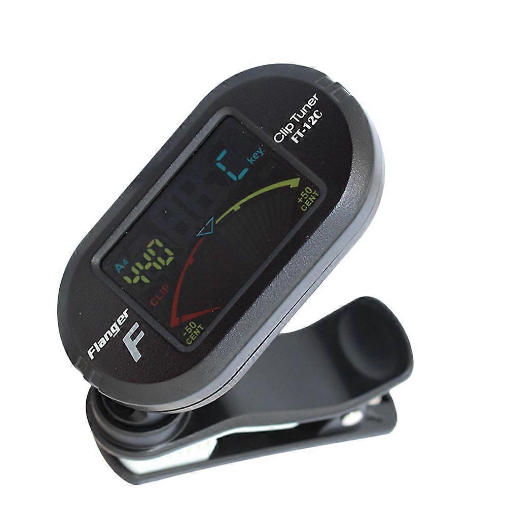Clip On Tuner For Guitar Universal Multiple Use Tuner Black 5.37*3.1*1.25cm Precision Guitar Tuning 1Set