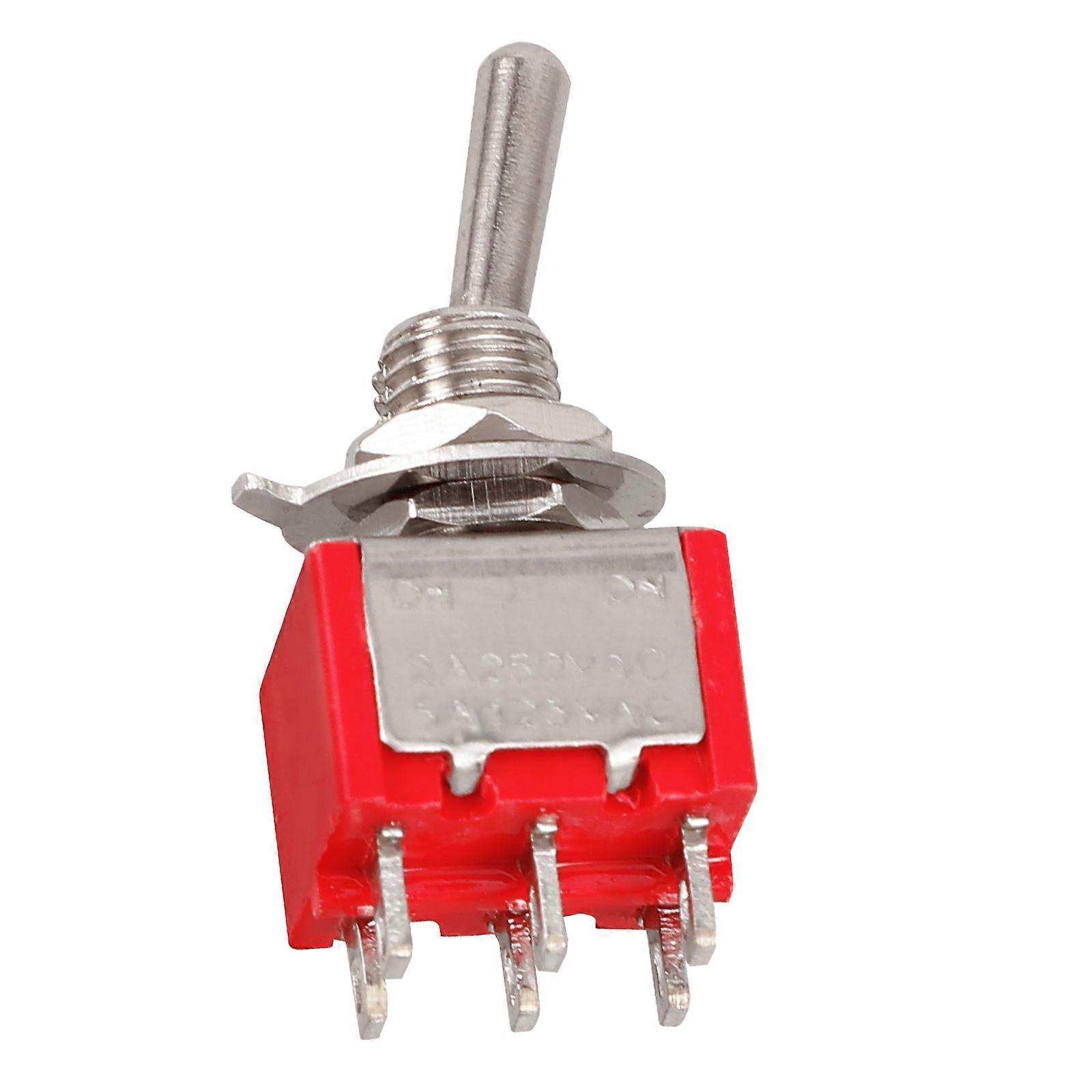 Vehicle Rocker Switch Toggle Switch For Car Maintenance Electrical System Enhancement Red 1Pcs