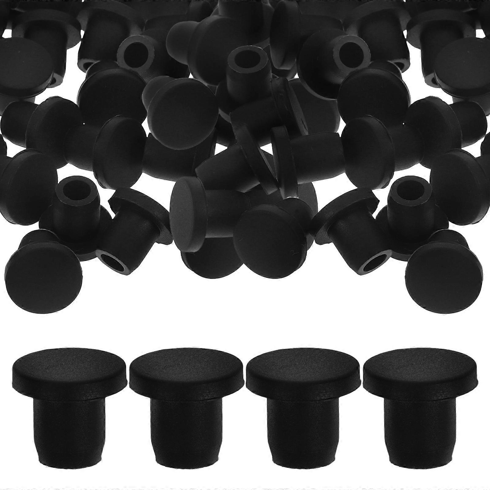 Tubing Plug End Caps Blocking Holes Diy Projects Professional Use 1.15X0.85X0.73CM 50Pack