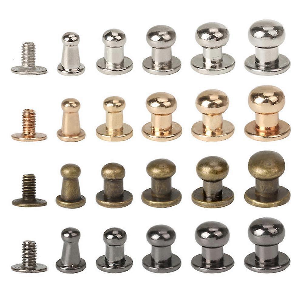 Rivets 72Pcs Golden Ample Quantity for DIY Fasteners Use