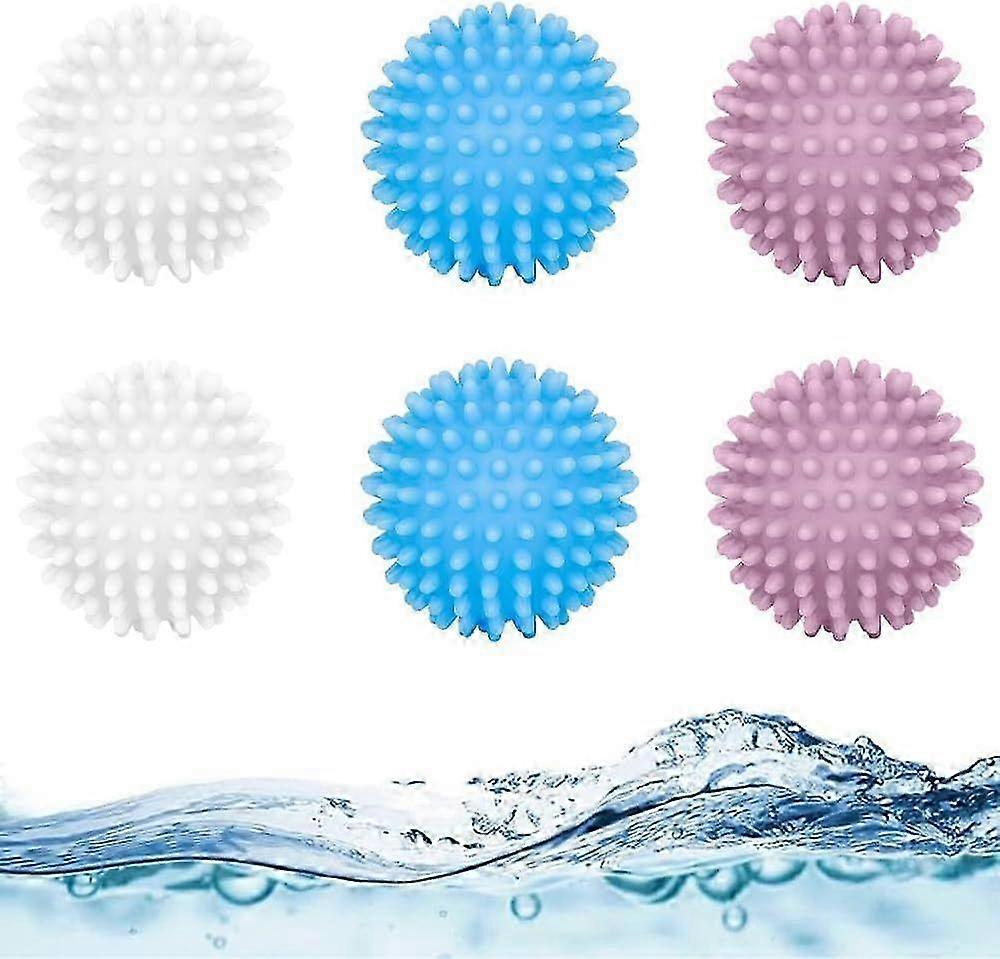 6PCS Reusable Dryer Balls for Clothes, Reduce Static & Soften Fabric