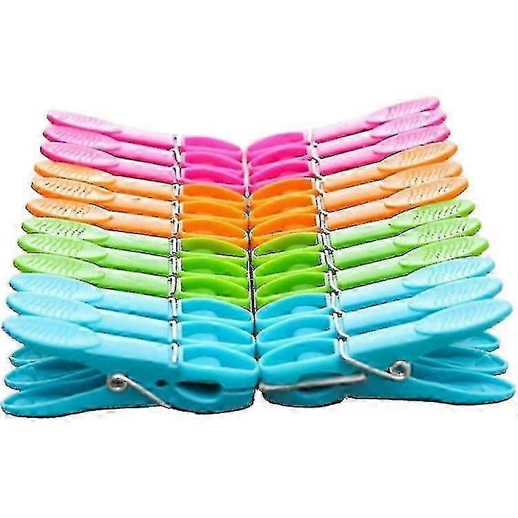 24 Pack Clothespin Clothes Clips Clothes Drying Strong Laundry Pegs