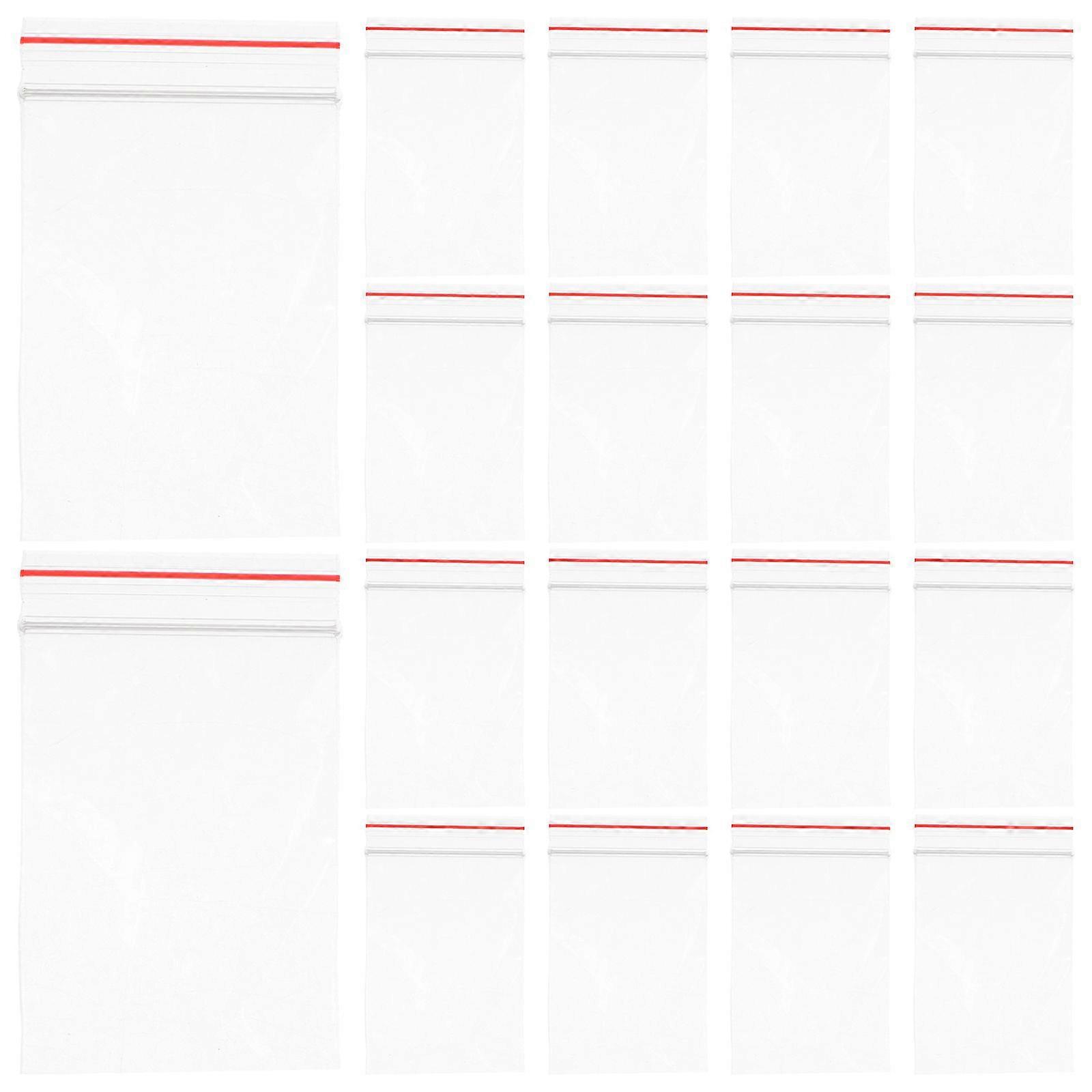 100ks 4x6cm tesniace tašky Zipper Poly Tašky Číre opätovne zapečatené priehľadné skladovacie tašky Dávkovač tašky