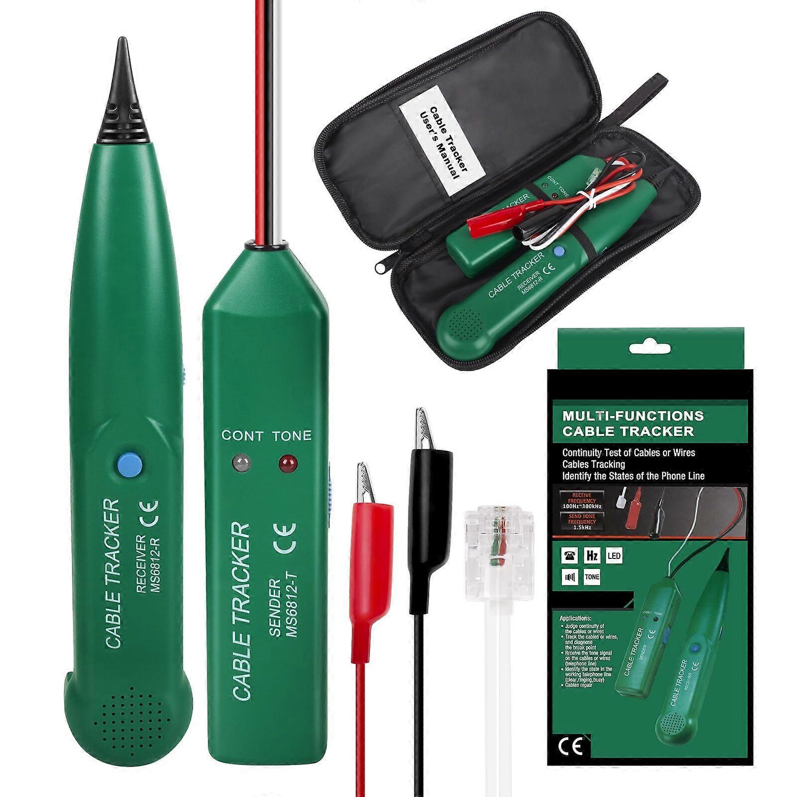 Cable Tracker, MS6812 Electric Cable Detector, Portable Cable Tracker