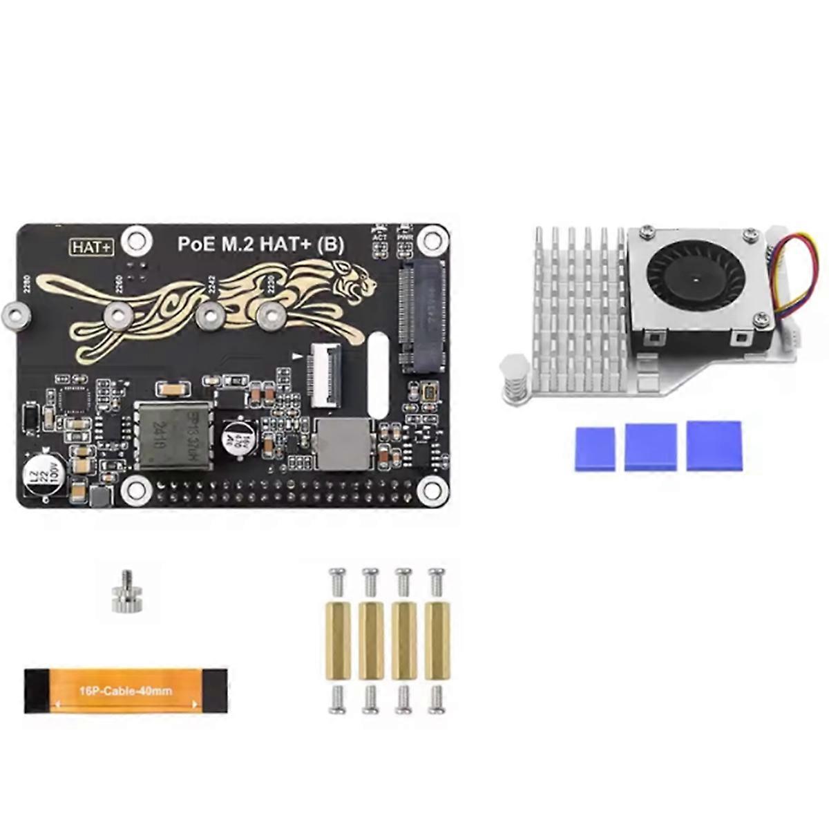 PCIe to M.2 Xpansion Board with PoE Function Supports NVMe Protocol M.2 Solid State Drive for 5 PoE