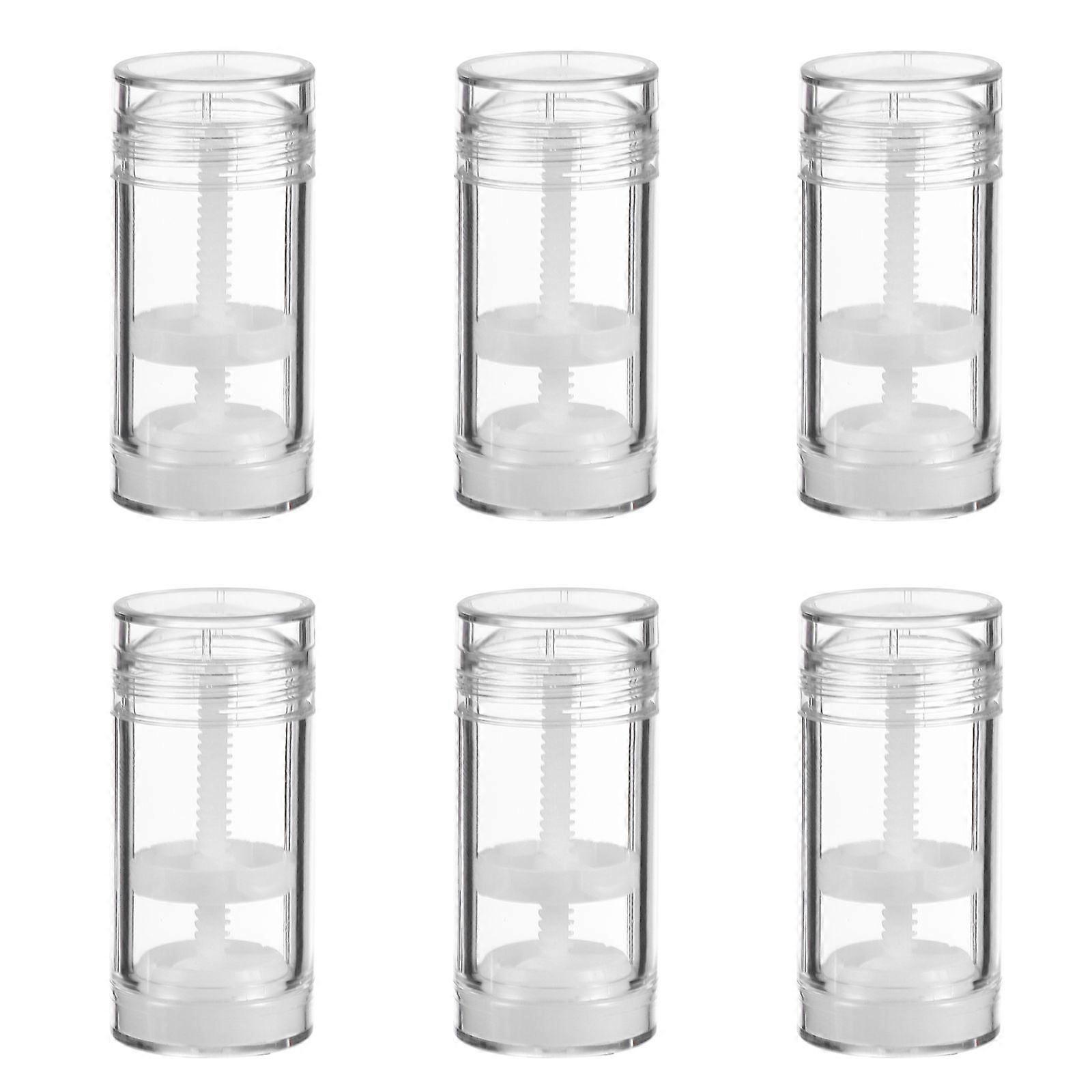 6Pcs 30ml Empty Deodorant Containers Plastic Twist-Up Refillable Storage Bottles
