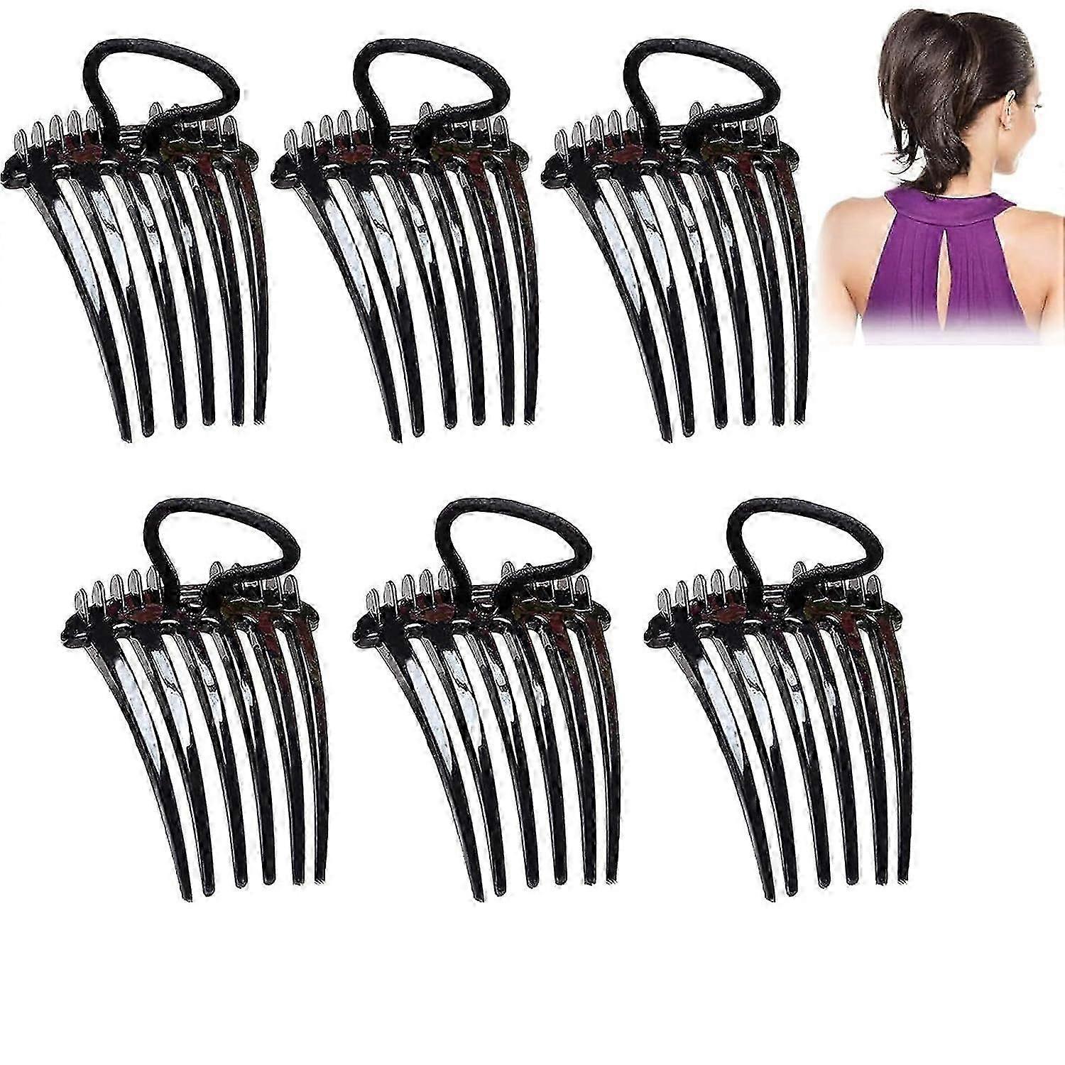 Bandette Comb, Bandette Comb with Elastic Band, Twist It up Comb, Ponytail Bump It up Volume Inserts Combs Fluffy Hair Comb