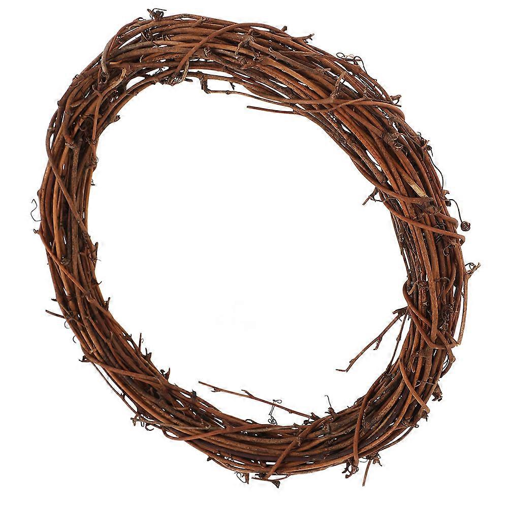 Christmas Rattan Wreath Grapevine Natural Style 25cm Diameter Home Use 1Pack