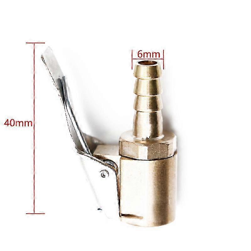 Air Chuck Inflator Pump Valve Connector Clip-on Adapter for 8mm Tyre Wheel Valve