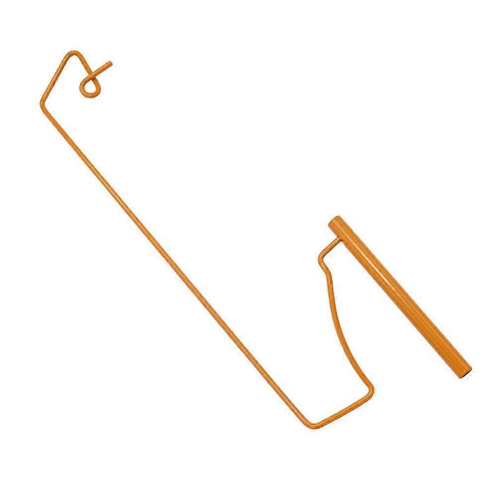 Metal rod stand, adjustable single spool holder, single cone and spool, spring thread, sewing rack, quilting yellow