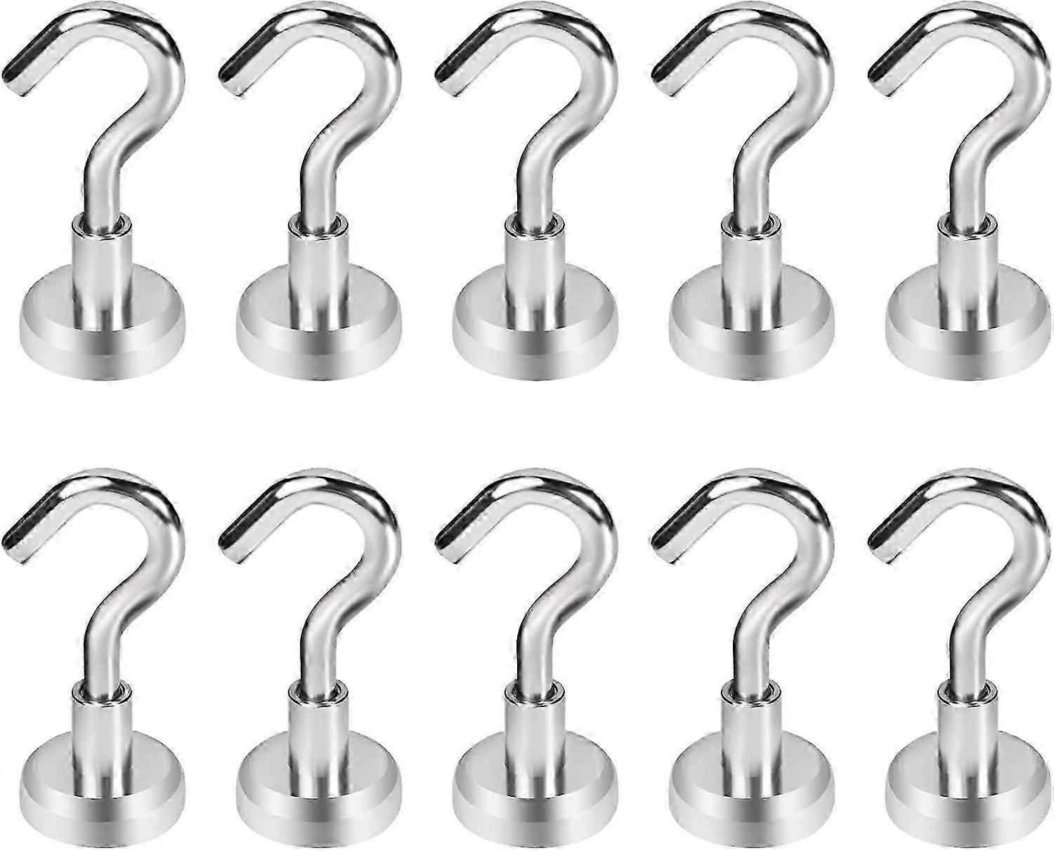 Magnetic Hooks Neodymium Magnet Magnets with Hooks Holds 10 Pack Magnetic Hooks