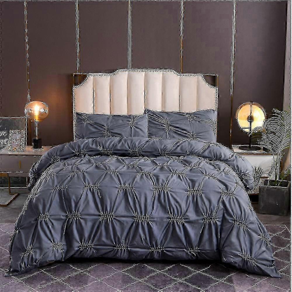 Ultra Soft 3-Piece Quilt Set - Solid Color Bedspread Coverlet Comforter Collection