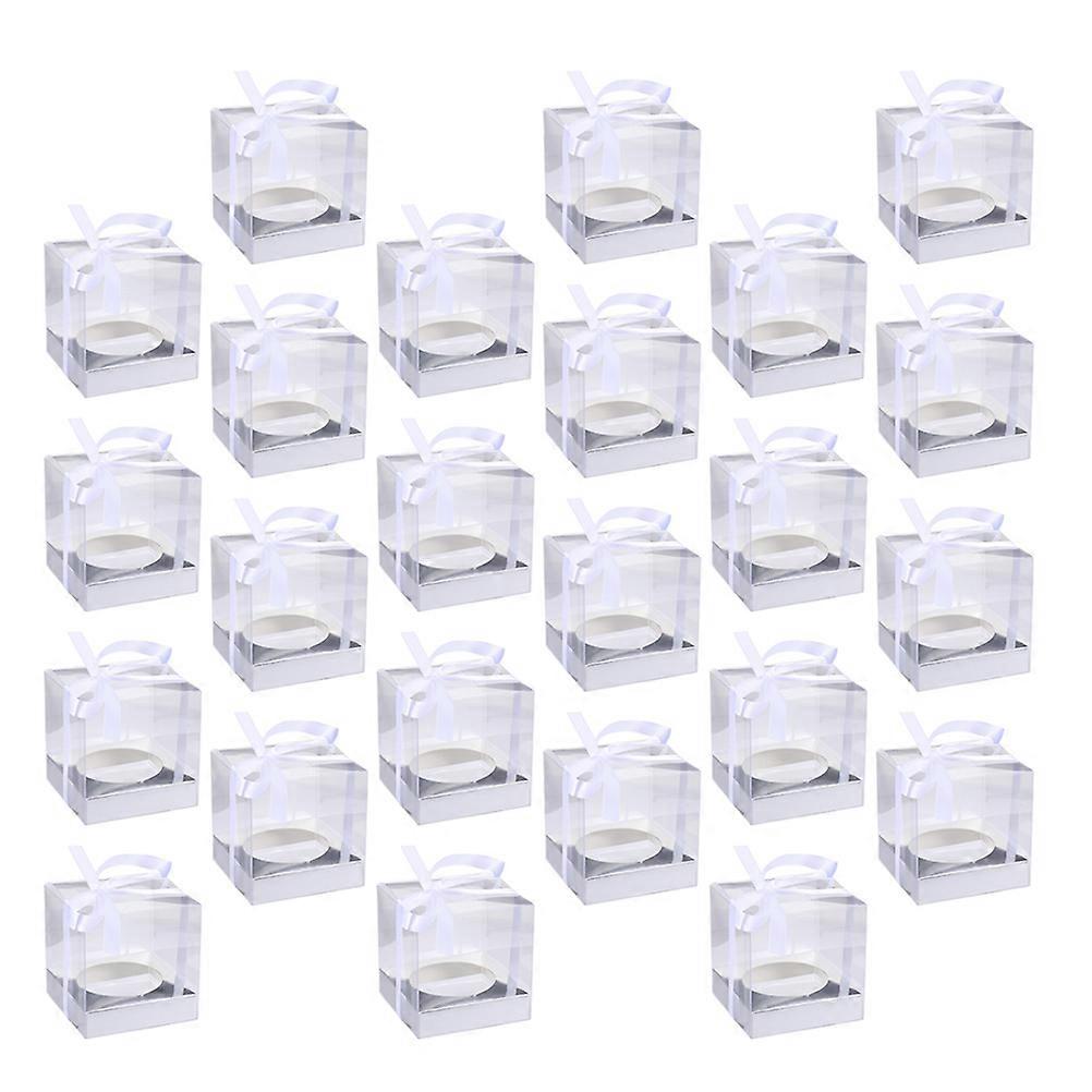 Treat Candy Boxes Waterproof Moisture-Proof Packaging Boxes Transparent Color 24Pcs
