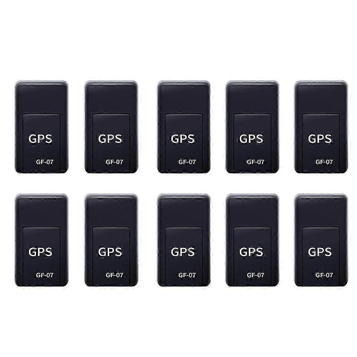 10pcs GF07 Dispositivo di localizzazione GPS magnetico Mini localizzatore di tracciamento in tempo reale Auto Moto Telecomando Tracking MonitorBlack SZRH A-S
