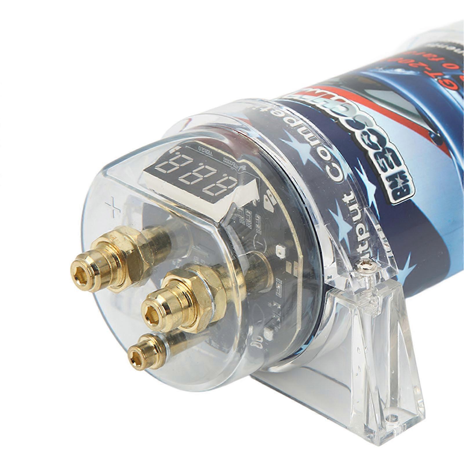 Universal Car o Capacitor 3 Farad Digital Power Capacitor with 3/4 Digital Voltage Display for Auto