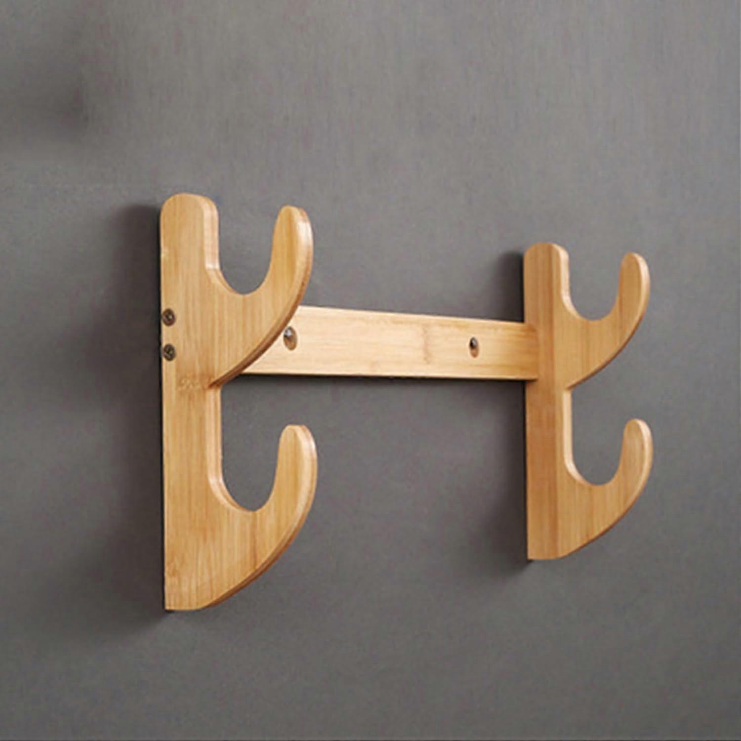 Samurai Sword Wall Mount Katana Display Stand with Shelf for Bow and Arrows