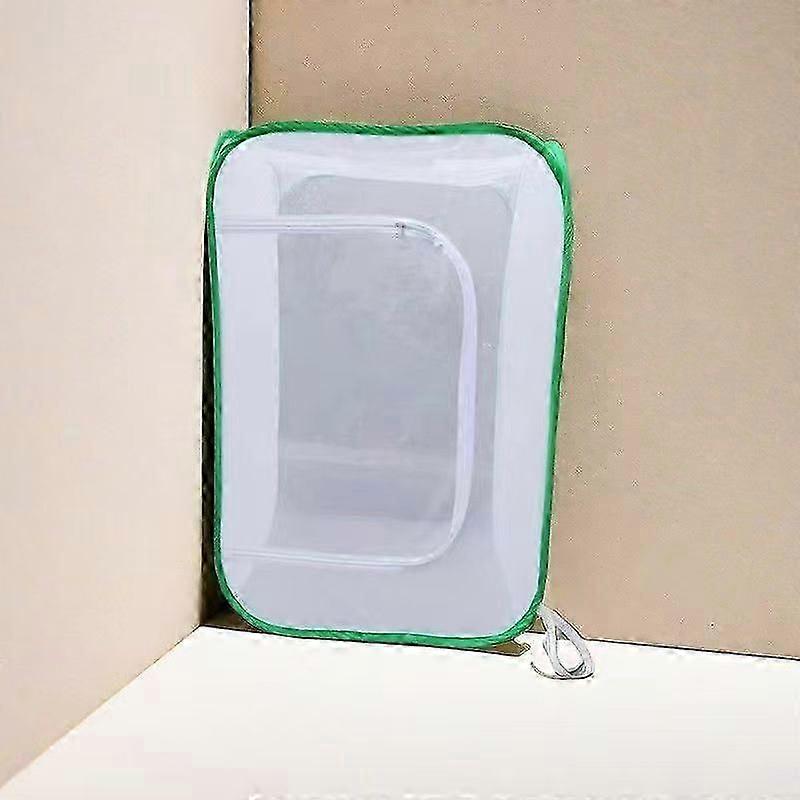 Big Large Foldable Butterfly Habitat Cage Terrarium, Insect And Butterfly Net For Breeding Inserts 40*40*60cm