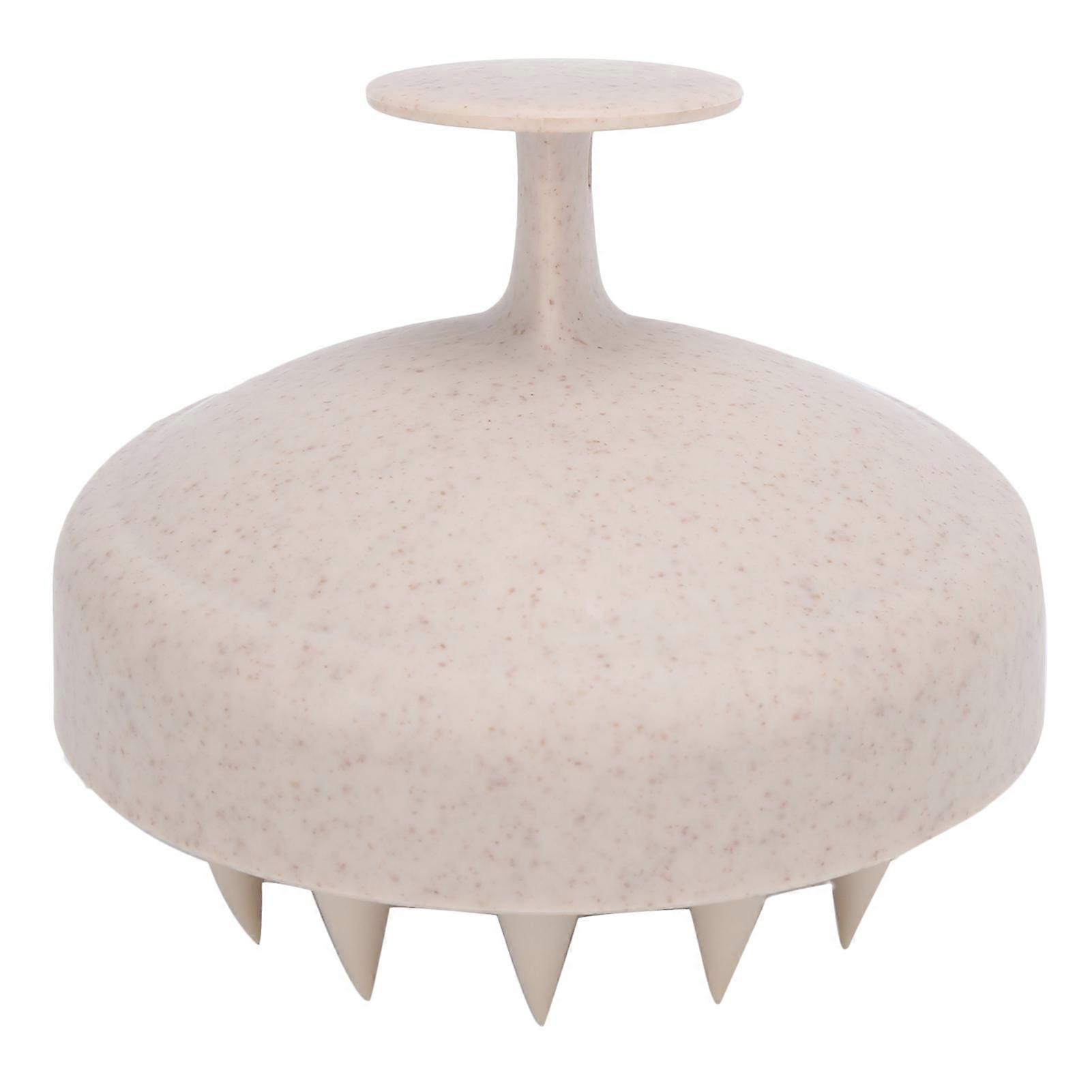 Pet Massage Brush Multifunctional Soft Silicone Pet Grooming Tool for Massage BathingBeige