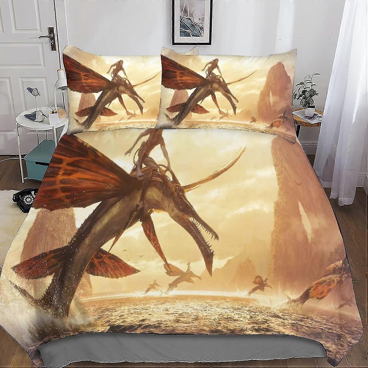 Children's Bedding Set with 3D Printed Duvet Cover, Science Fiction Theme, Suitable for Various Brands