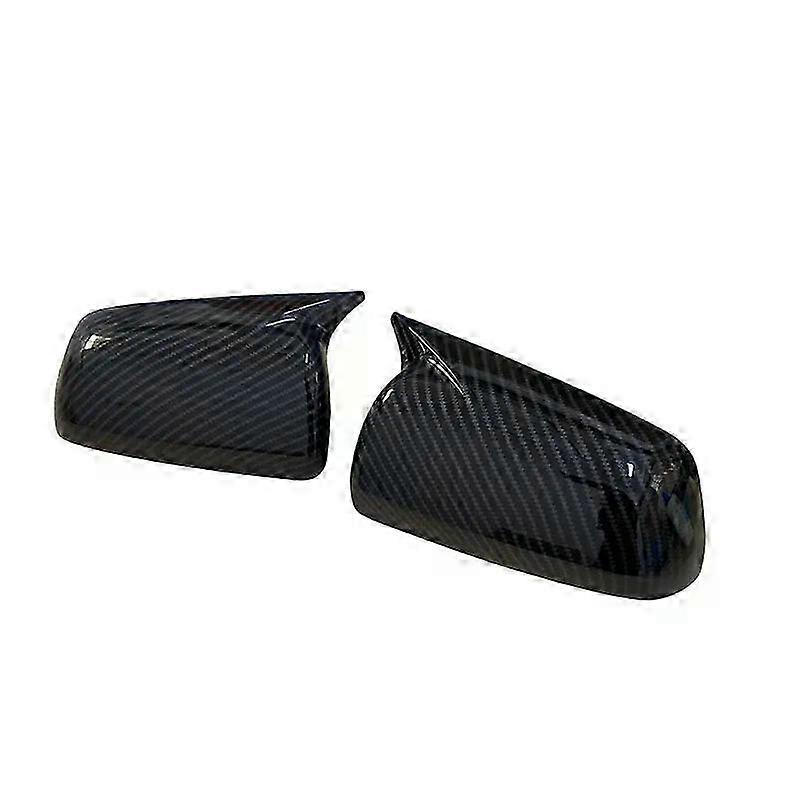 2PCS Side Door Rearview Mirror Cover Cap Trim for Compatible with Mitsubishi Lancer X 10 EX EVO 2008-2012 Horn Style Mirror