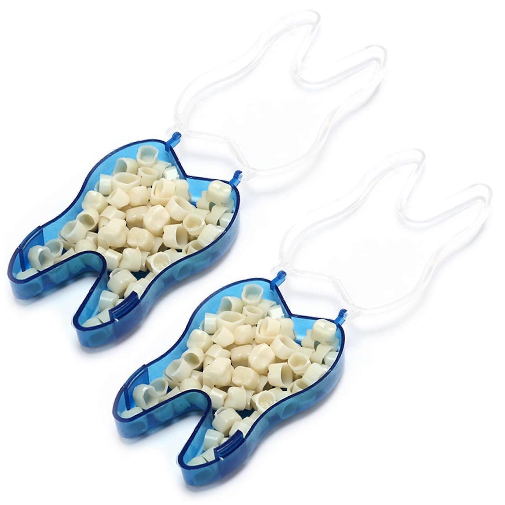 Temporary Crowns for Teeth, 2 Boxes Tooth  Kit, 100 Pieces