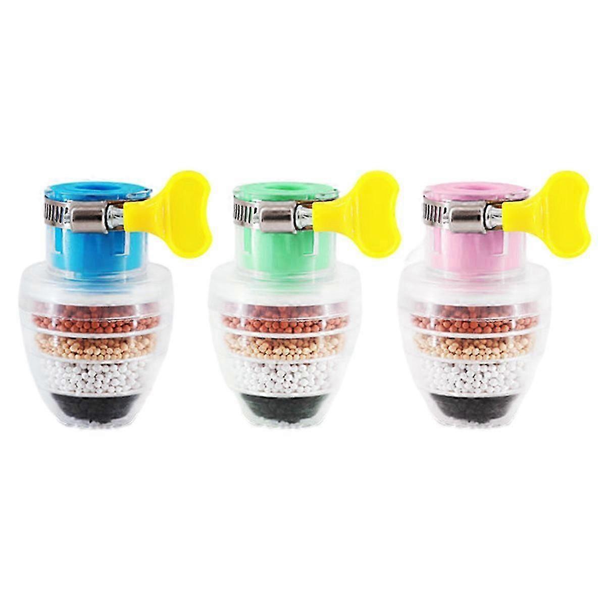 Activated Carbon Faucet Filter, 6-Layer Cleaner, Universal Faucet Interface