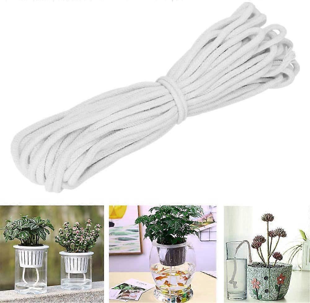 Runfa 40 m Self Watering Wick Containers Irrigation Rope Drip Irrigation Rope for Self Watering Planter Pot Automatic Watering Indoor Potted Plant