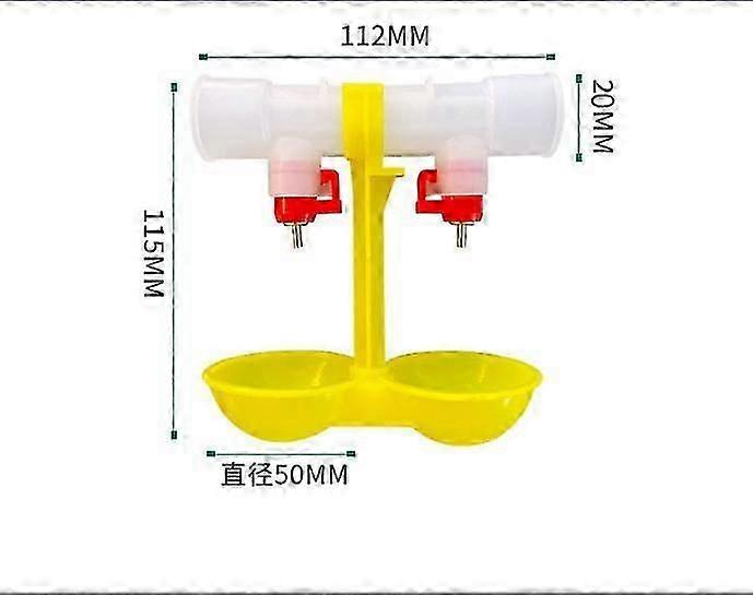 Chicken Waterer Cups 10pcs Automatic Chicken Water Cups for Poultry Float Style Gravity Chicken Watering System, Water Feeder