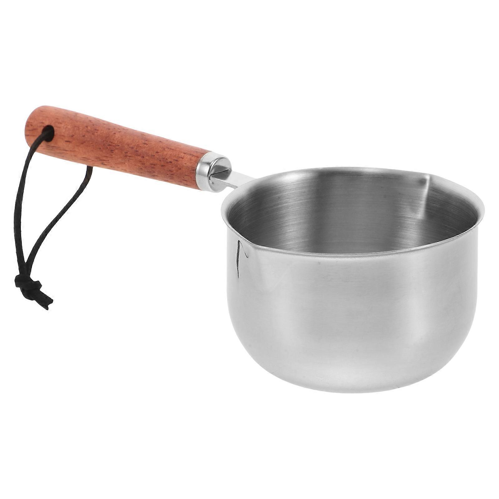 Mini Cooking Pot With Dual Pour Spouts Oil Heating And Liquid Measurement 200ml 1Set