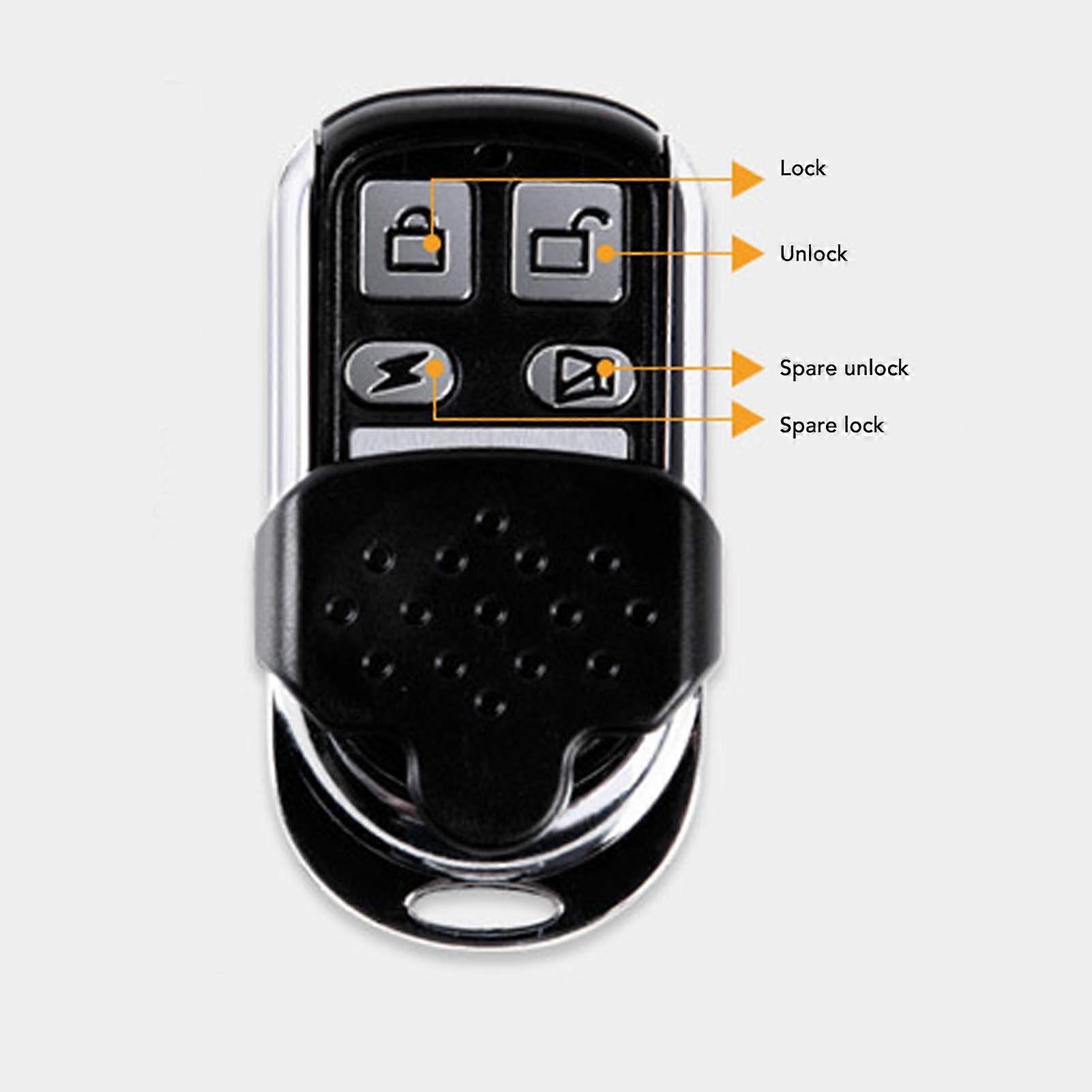 Keyless Entry Electronic Lock Remote Control Deadbolt Home Security Access Control System for Office Home Hotel with 2 remote Control