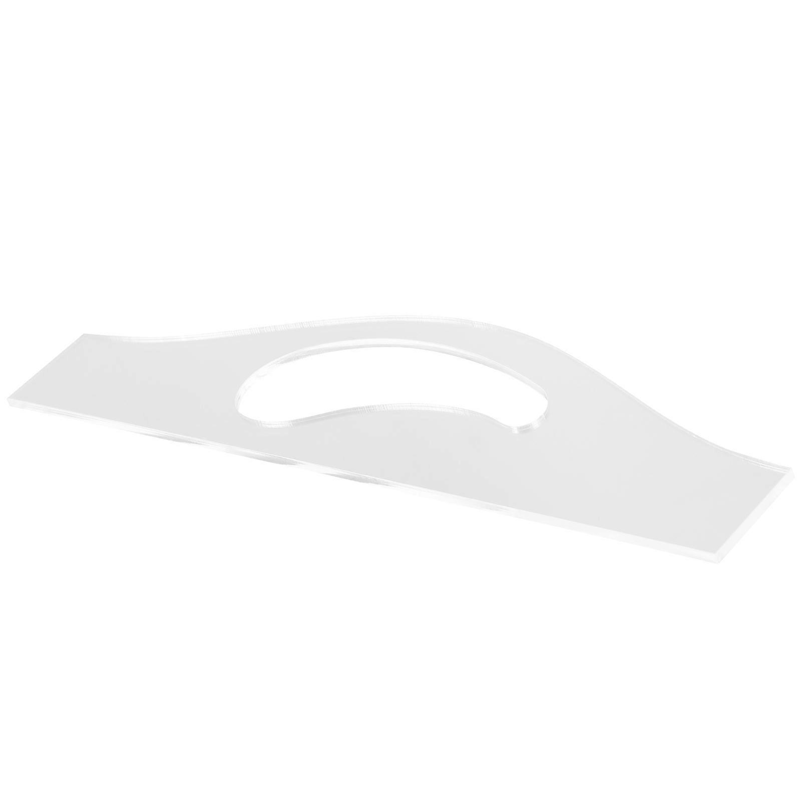 Charcuterie Template Clear Acrylic Cutting Board Handle Stencil for Kitchen Use Rectangle Shaped 27.9X7.6cm Tool 1Set