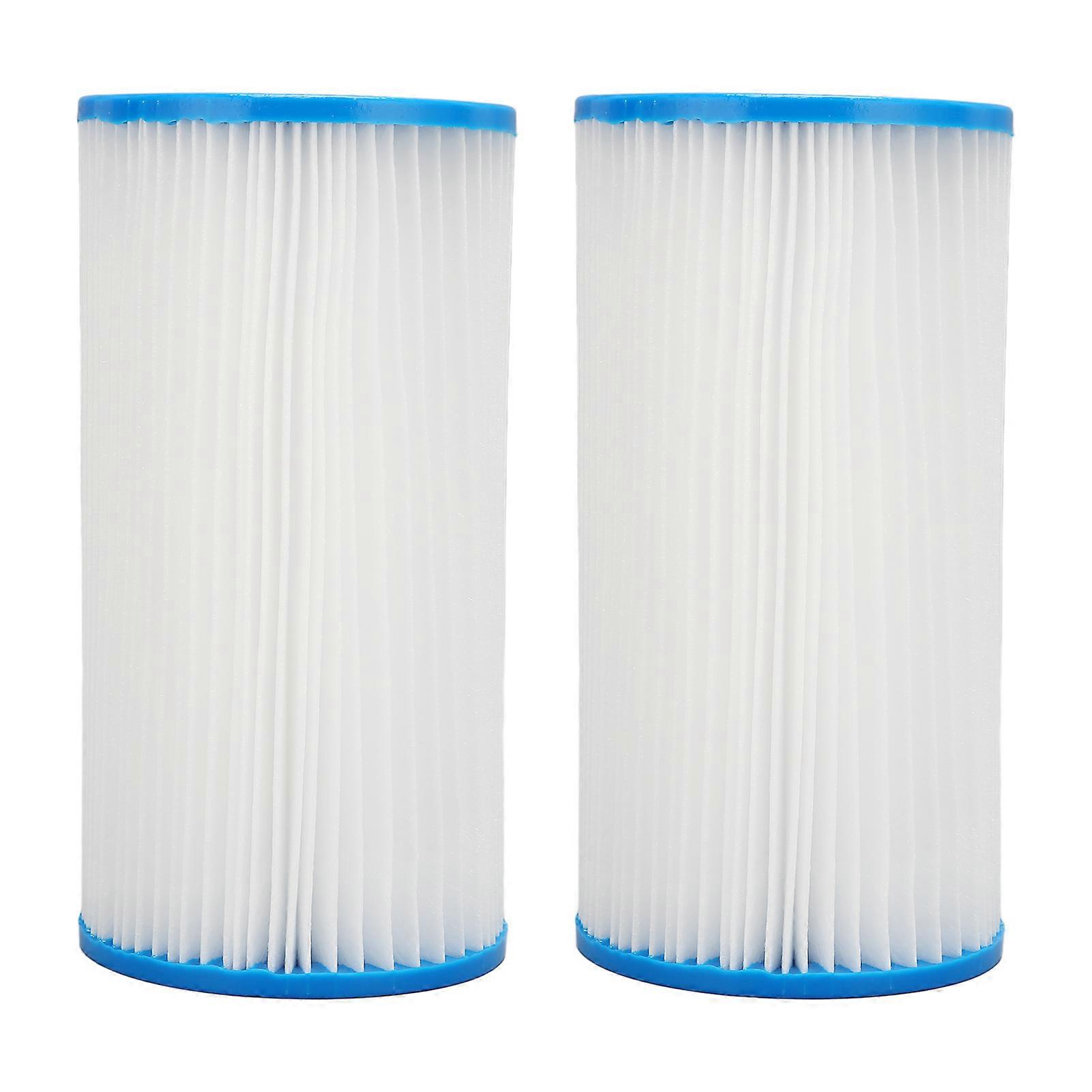 2Pcs Pool Filter Cartridge Filter Element Replacement for Hot Tubs Spas Children's Swimming Pools