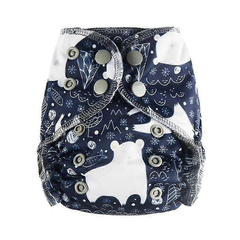 K Newborn Tiny Cotton Cloth Diaper with Double Gussets - Waterproof Reusable Diaper for Infants with Soft Comfort