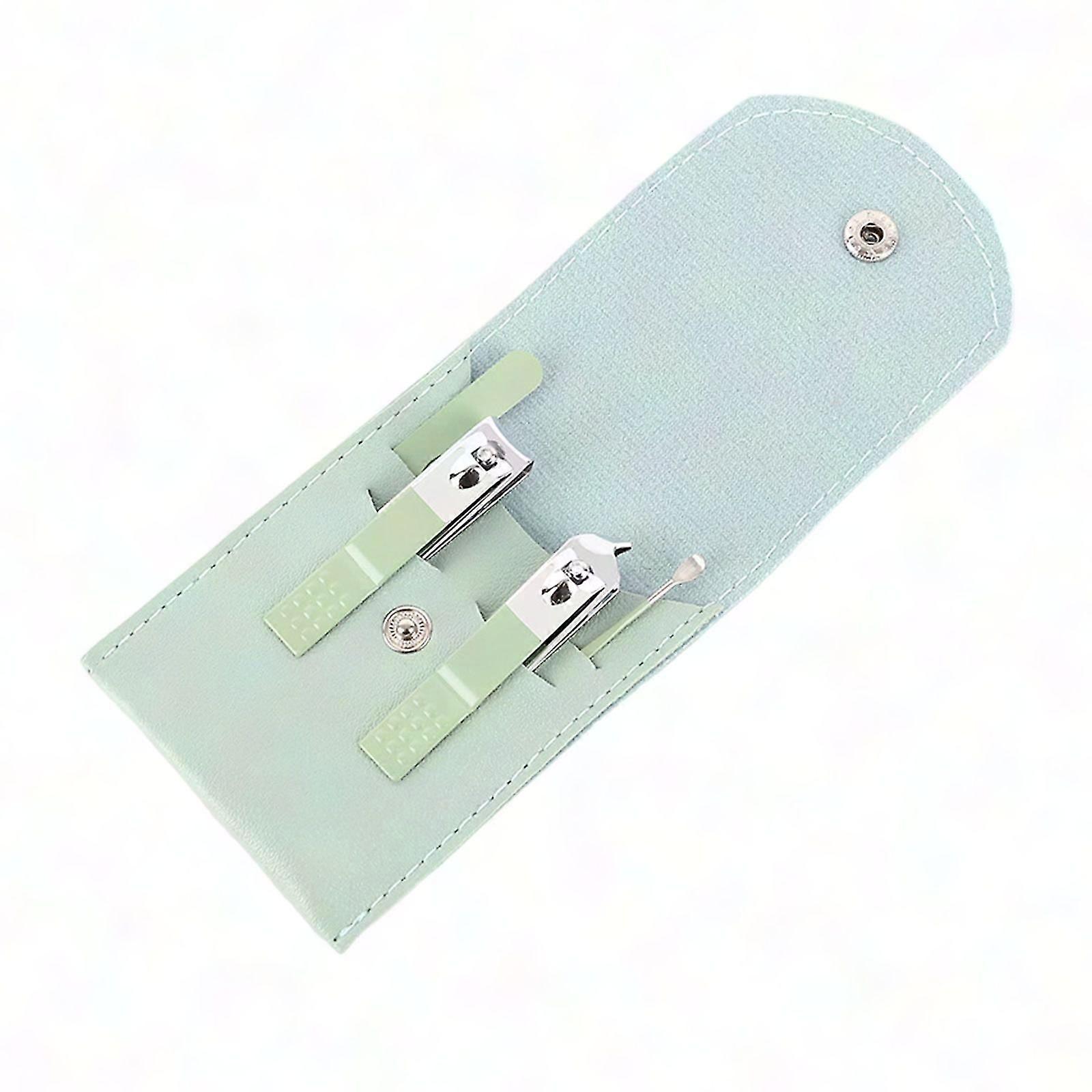 4pcs Nail Clipper Set, Manicure Pedicure Tools in Blue