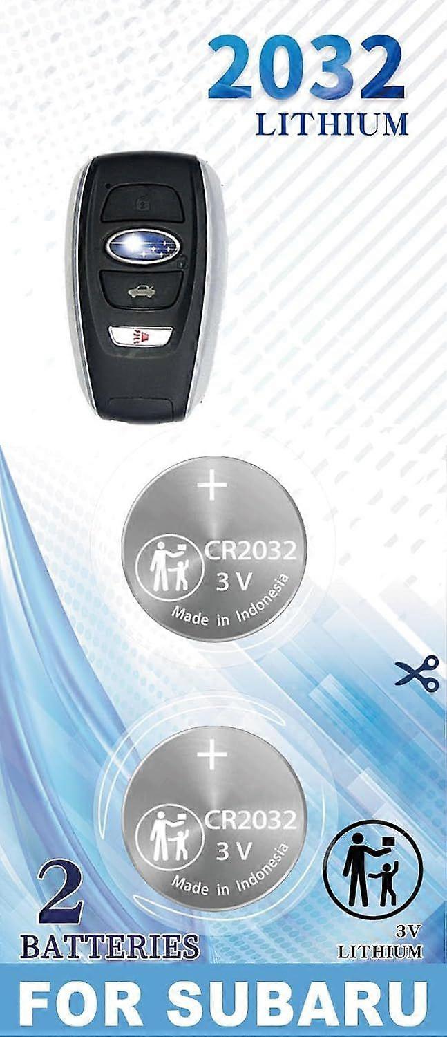 2025 Neuestes Modell (2er-Pack) CR2032 Schlüsselanhänger Batteriewechsel für Subaru