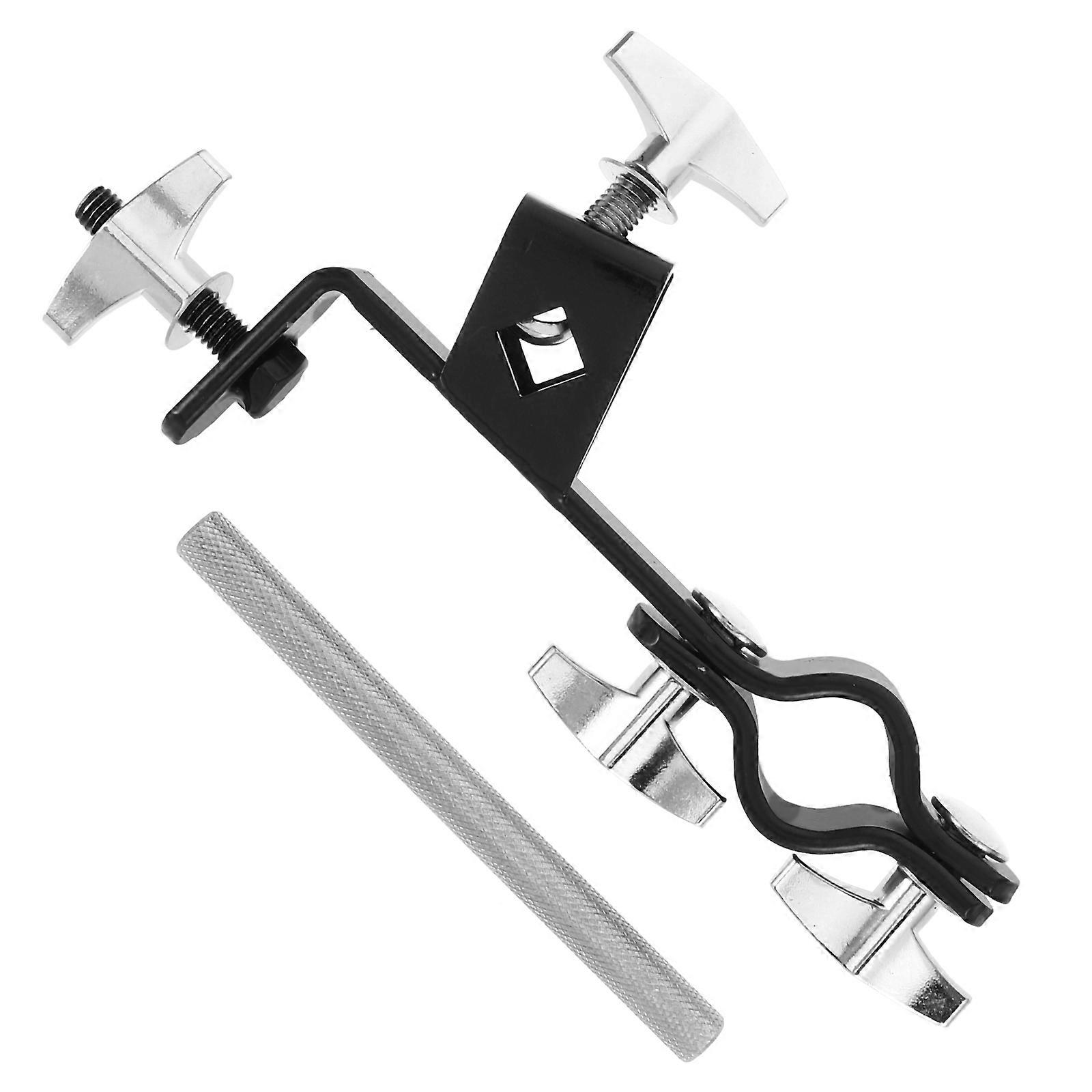 Heavy Duty Drum Set Cymbal Clip Holder Extension Bracket for Cowbell – Durable, User Friendly Design for Easy Installation and Enhanced Performance