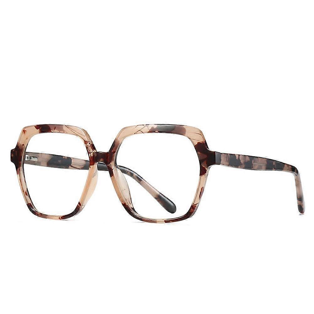 Plastic Titanium Polygon Glasses Frames for Men and Women - Universal Size, Lightweight, Stylish, Durable